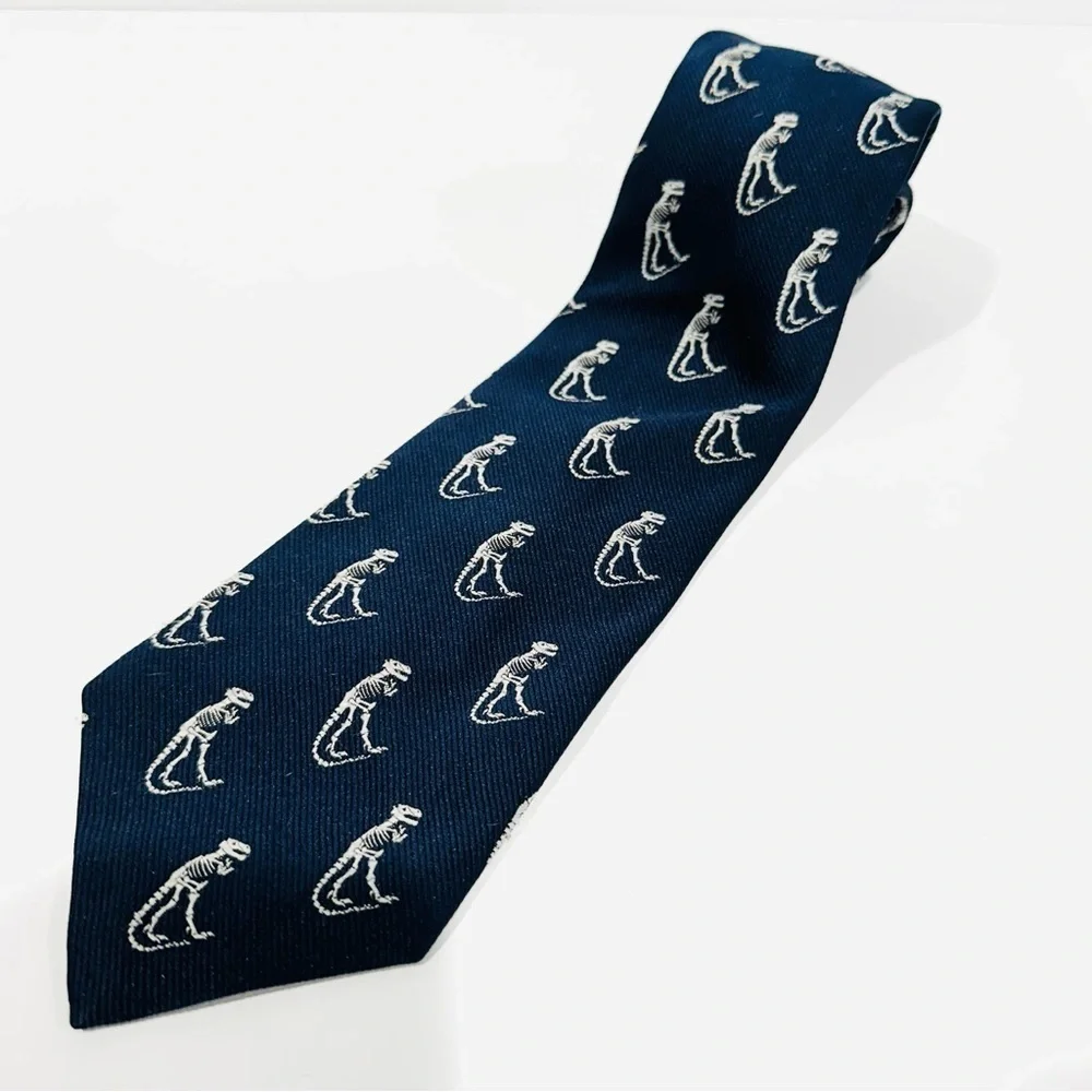 Vintage American Museum of Natural History Dinosaur Bones Necktie - Exclusive